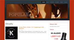 Desktop Screenshot of popular.sk